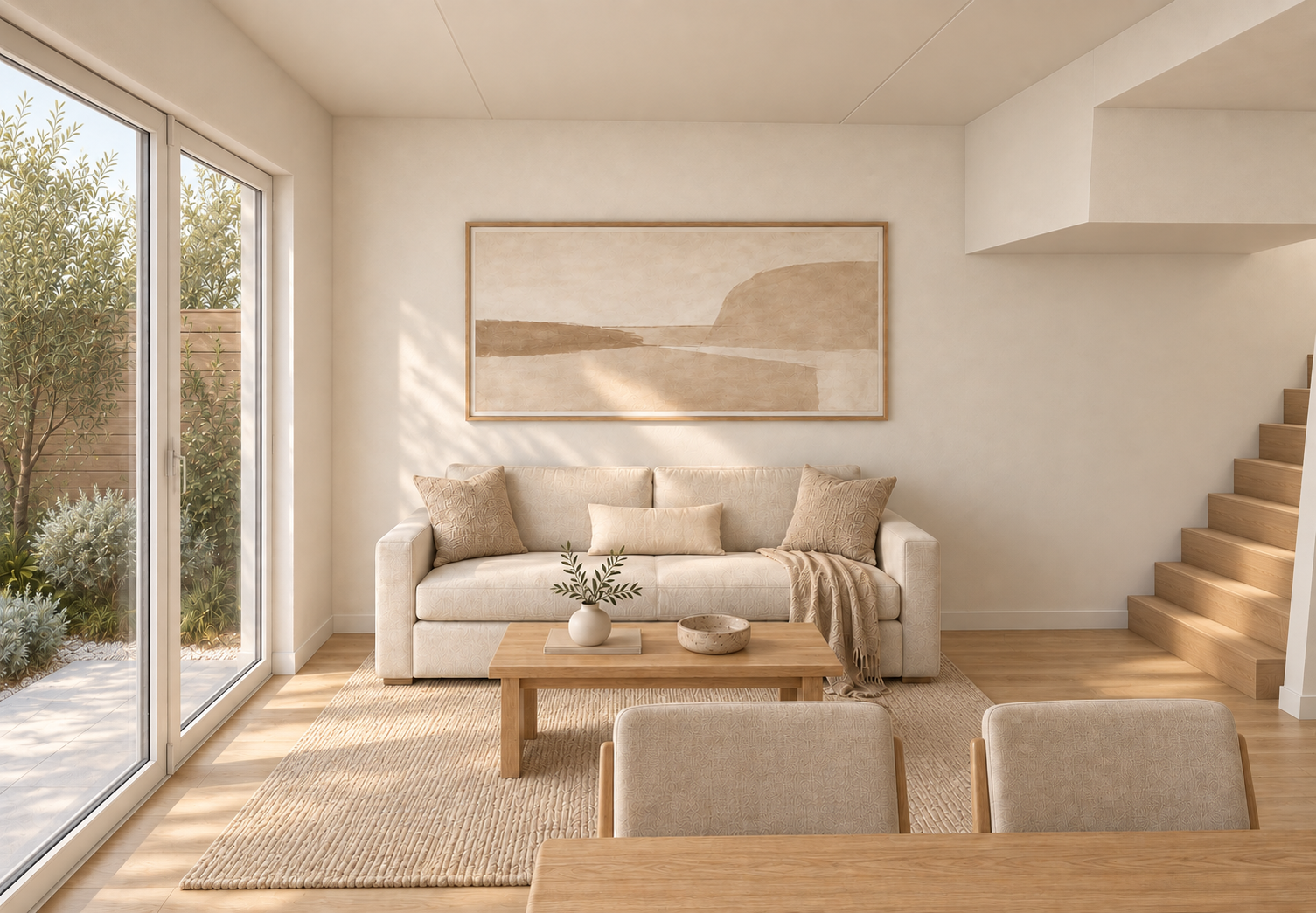 Living room · doors closed