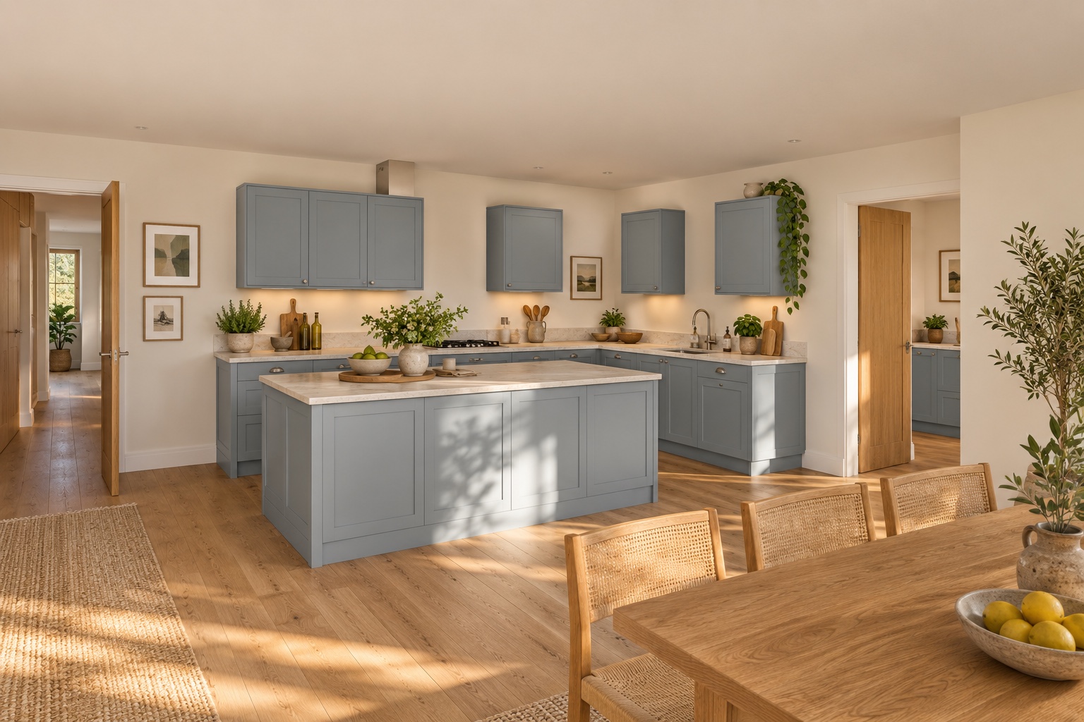 From the dining extension back towards the kitchen