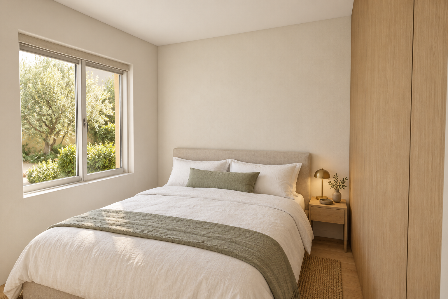 Into the new first-floor bedroom