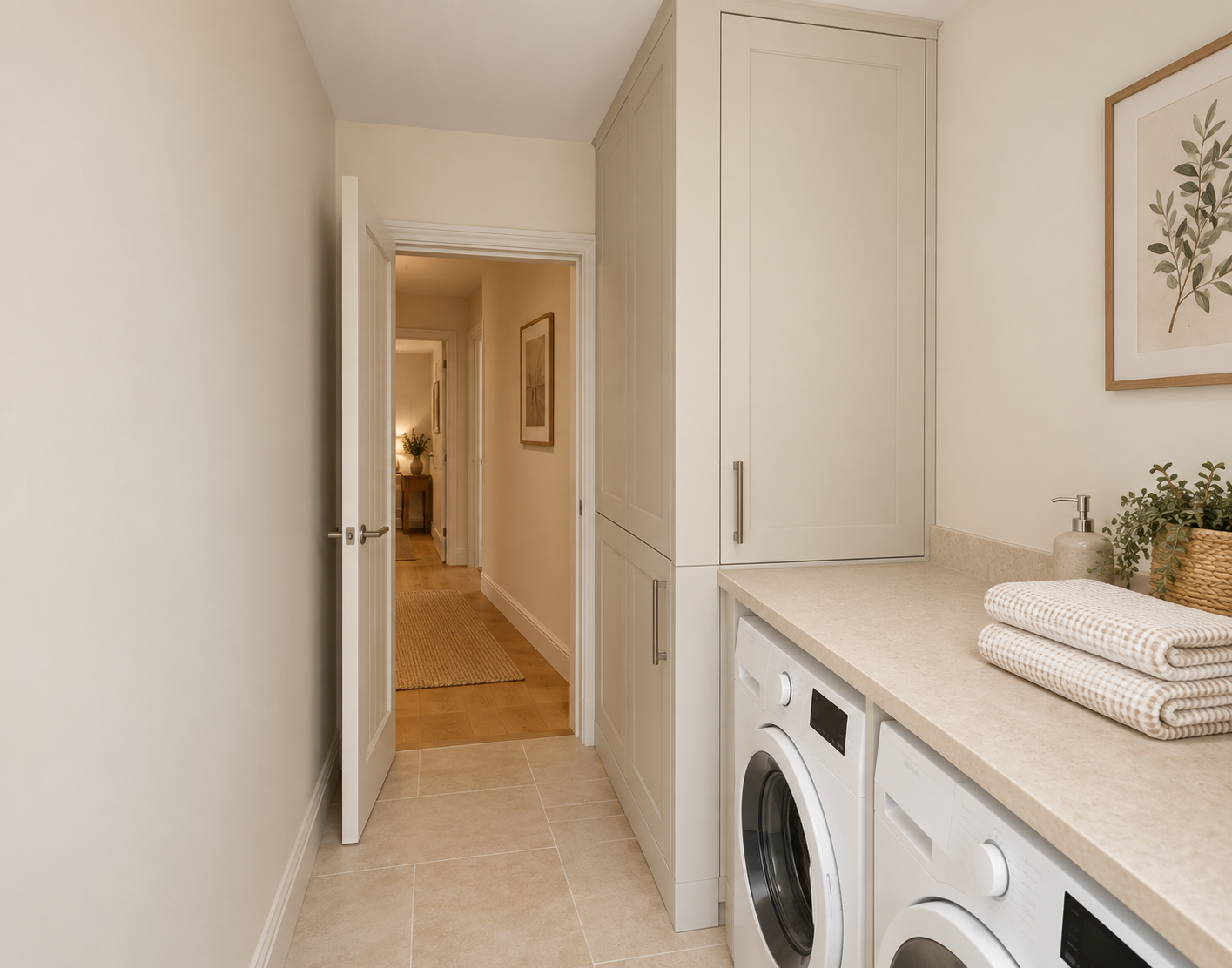 Inside the utility room