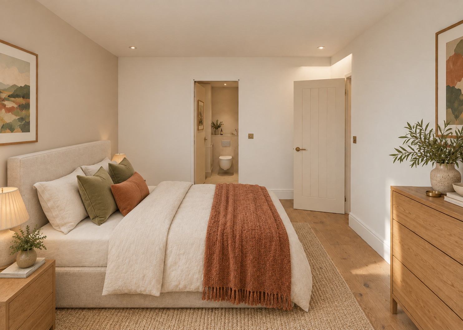 Main bedroom towards the en-suite