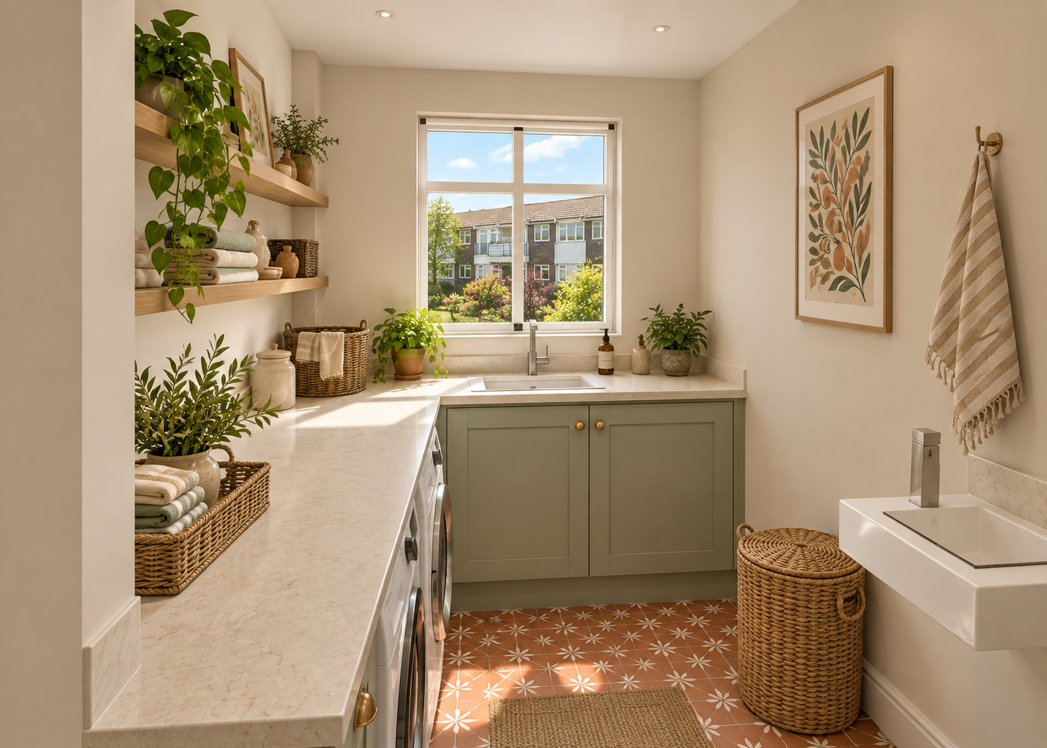 Laundry and courtyard outlook