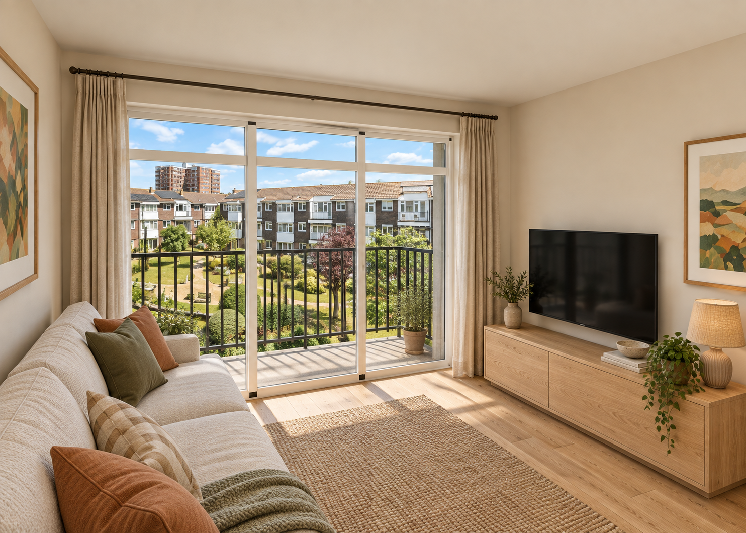 Snug towards the balcony