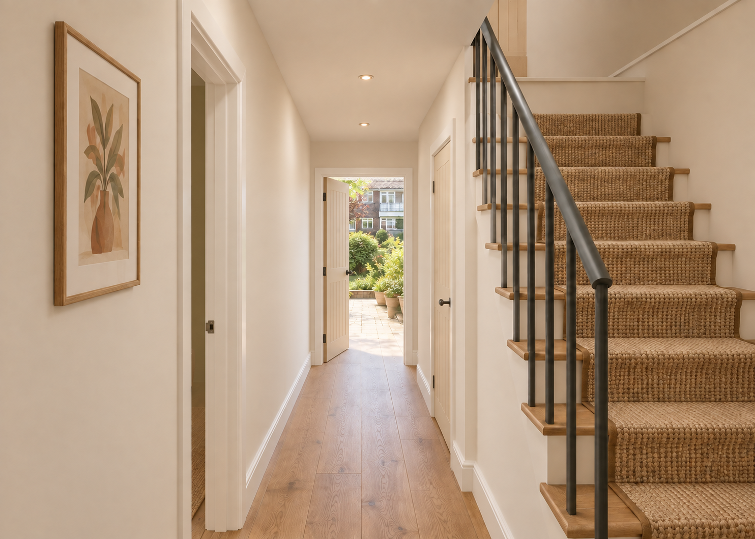 Entrance hall towards the living space